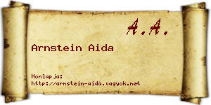 Arnstein Aida névjegykártya